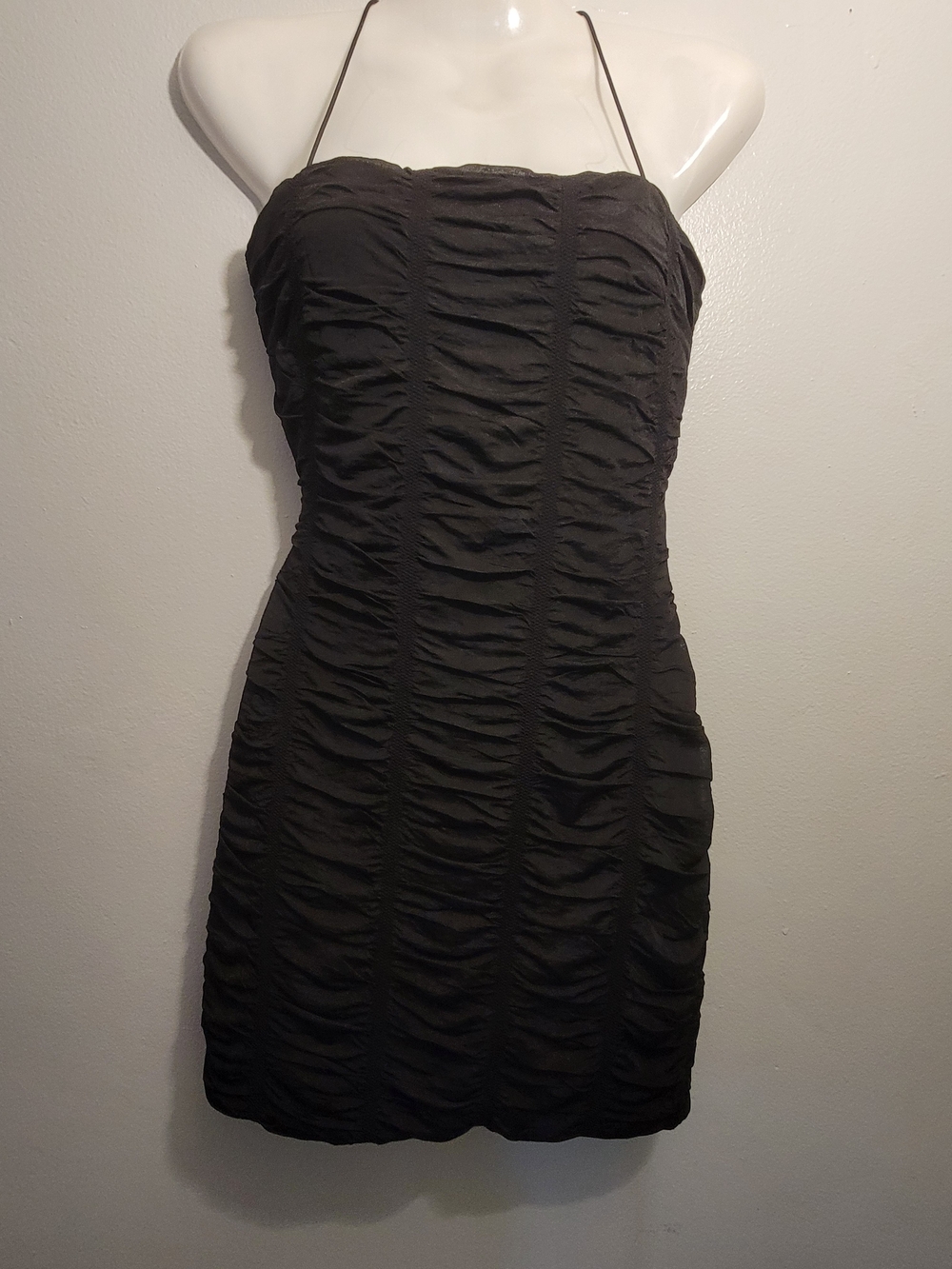 Windsor Black Ruched Bodycon Dress